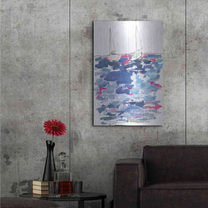 Luxe Metal Art 'View From the Beach House' by Kait Roberts, Metal Wall Art,24x36