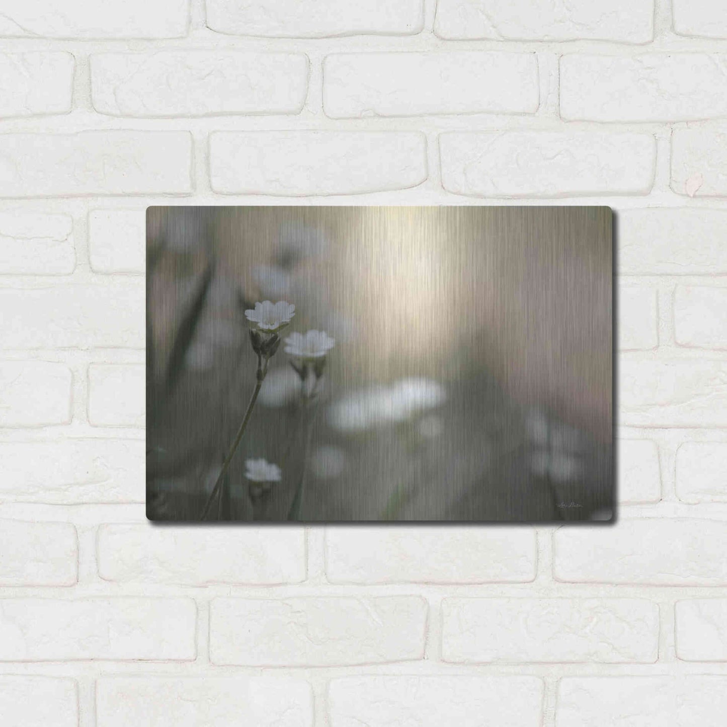 Luxe Metal Art 'Spring Into Life' by Lori Deiter, Metal Wall Art,16x12