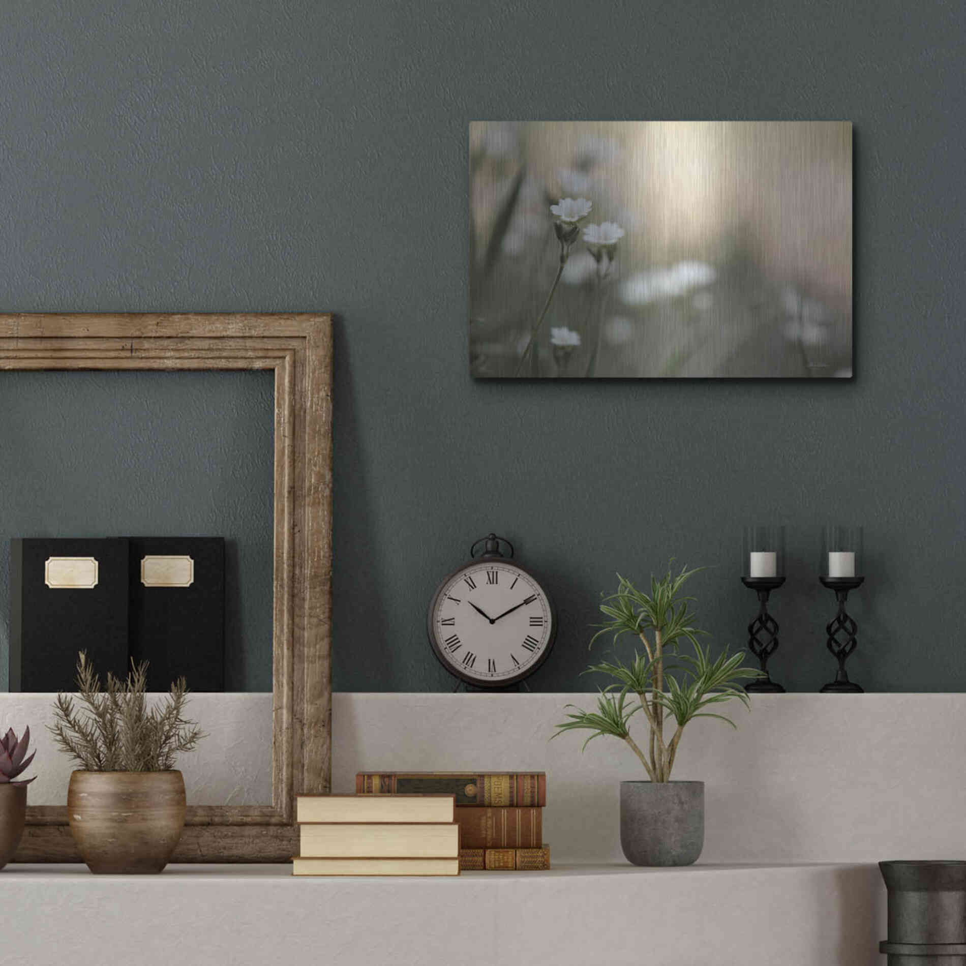 Luxe Metal Art 'Spring Into Life' by Lori Deiter, Metal Wall Art,16x12