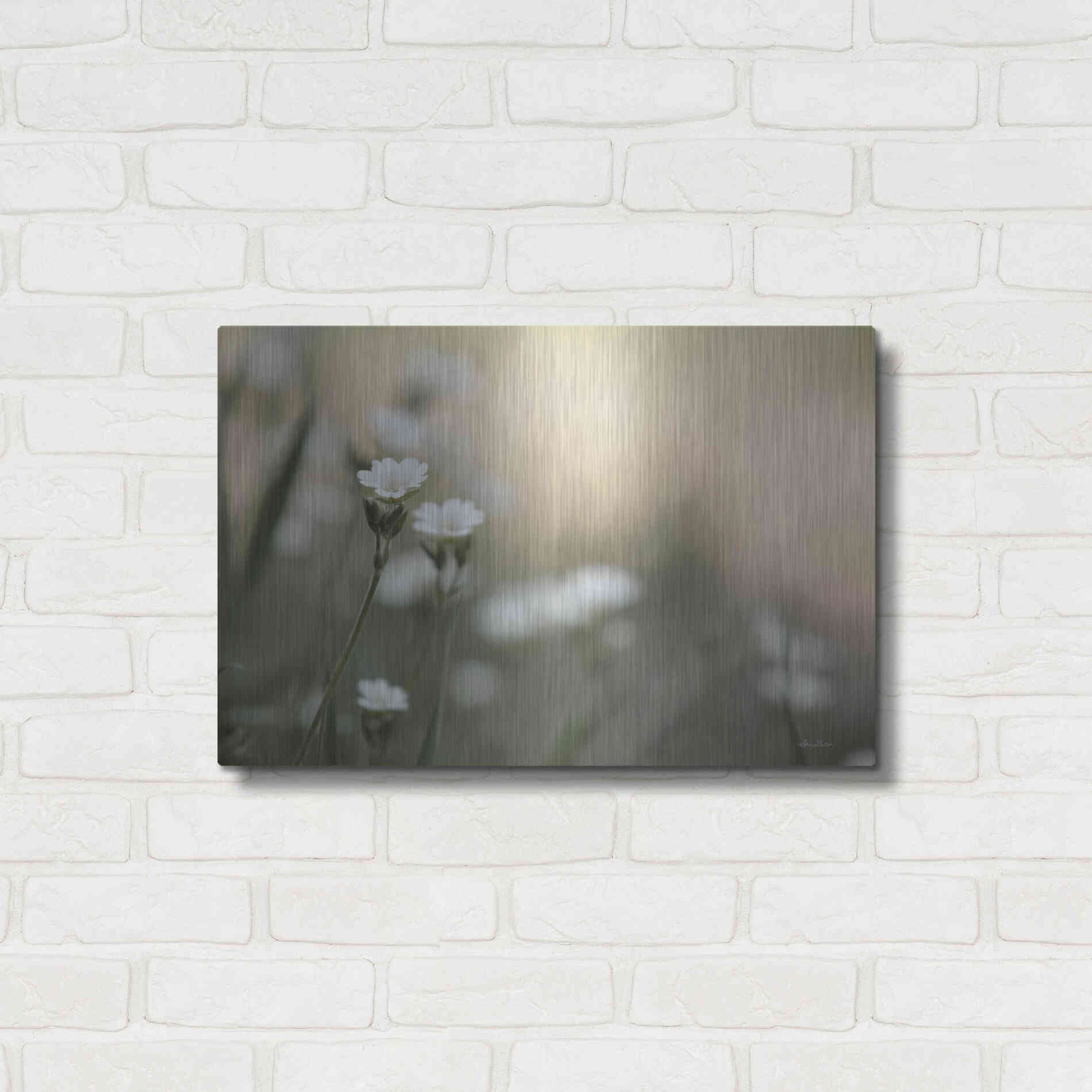Luxe Metal Art 'Spring Into Life' by Lori Deiter, Metal Wall Art,24x16