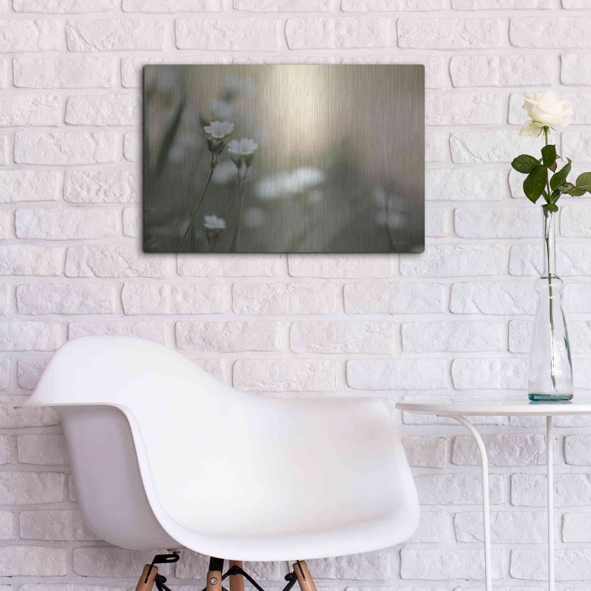Luxe Metal Art 'Spring Into Life' by Lori Deiter, Metal Wall Art,24x16