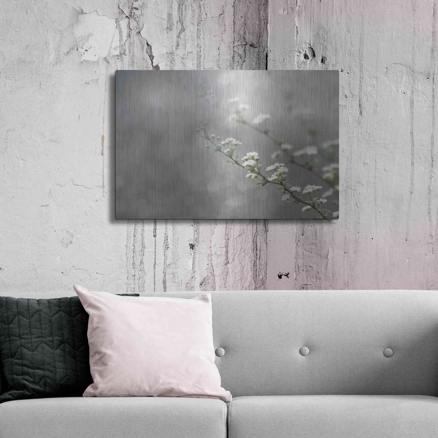 Luxe Metal Art 'Floral Dreams' by Lori Deiter, Metal Wall Art,36x24