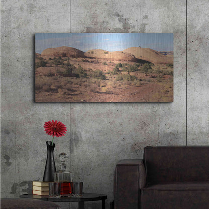 Luxe Metal Art 'Moab Sand Flats I' by Lori Deiter, Metal Wall Art,48x24