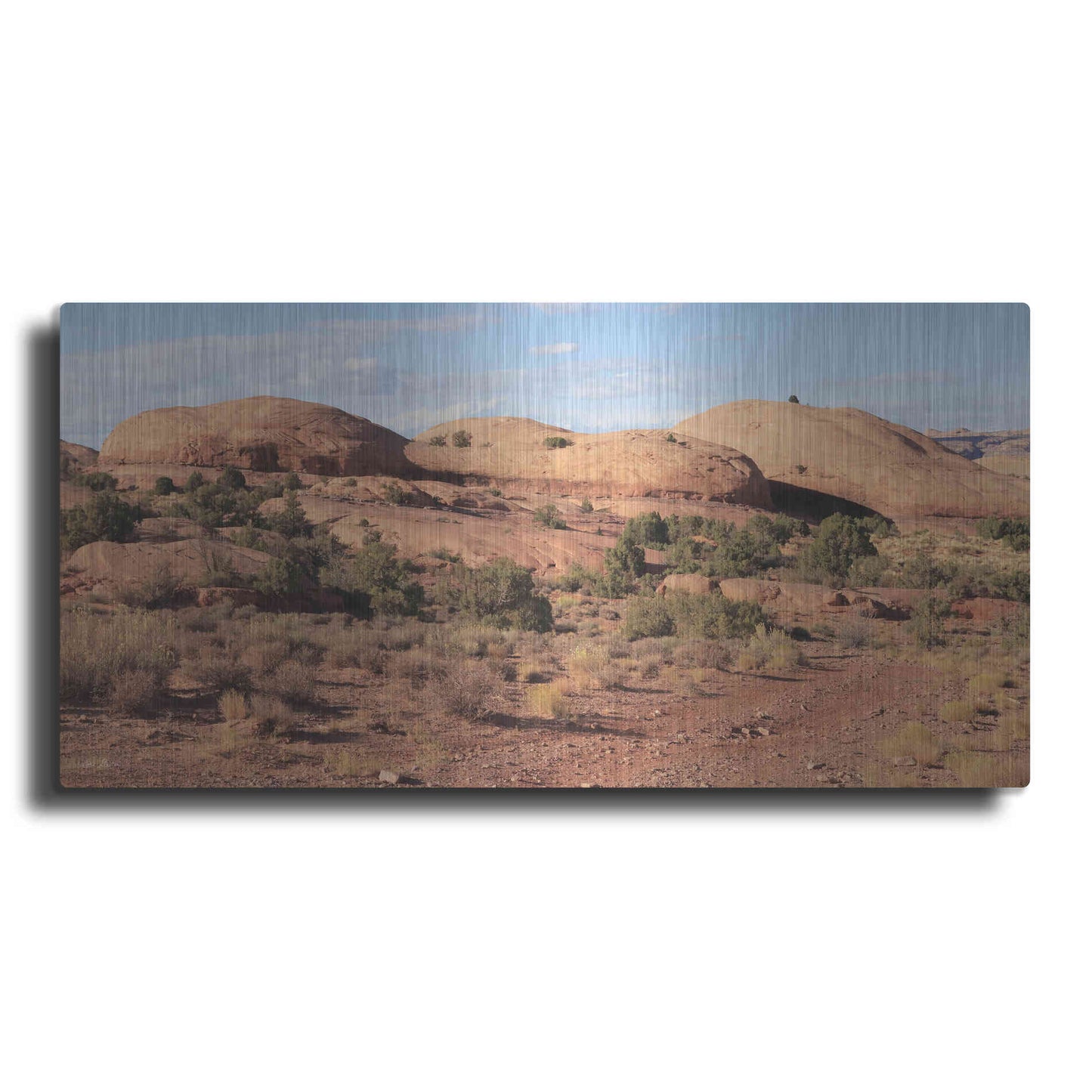 Luxe Metal Art 'Moab Sand Flats I' by Lori Deiter, Metal Wall Art