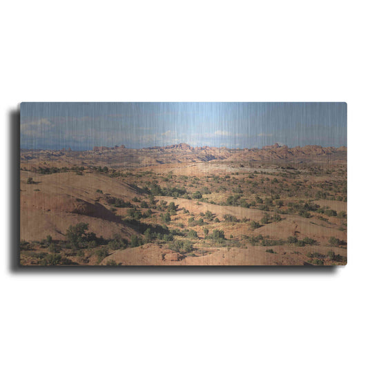 Luxe Metal Art 'Moab Sand Flats II' by Lori Deiter, Metal Wall Art