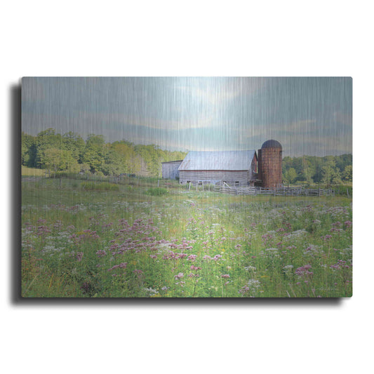 Luxe Metal Art 'Summer on the Farm' by Lori Deiter, Metal Wall Art
