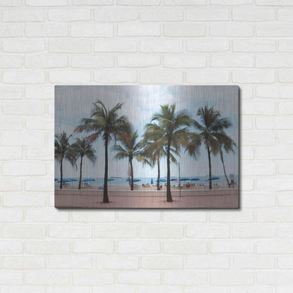 Luxe Metal Art 'Florida Palms' by Lori Deiter, Metal Wall Art,36x24