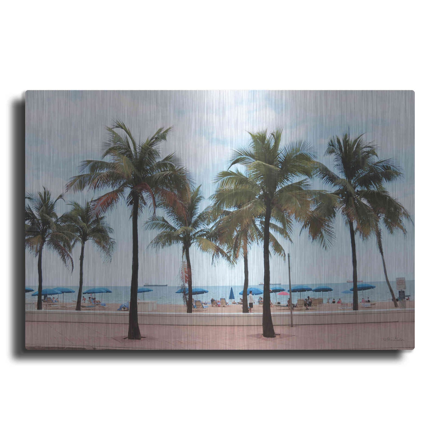 Luxe Metal Art 'Florida Palms' by Lori Deiter, Metal Wall Art