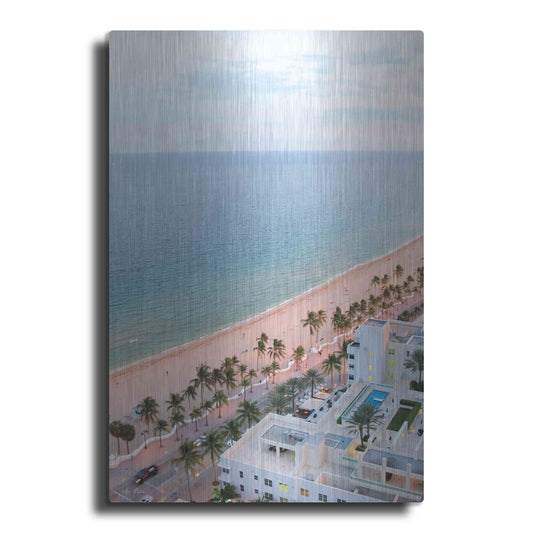 Luxe Metal Art 'Fort Lauderdale Beach' by Lori Deiter, Metal Wall Art