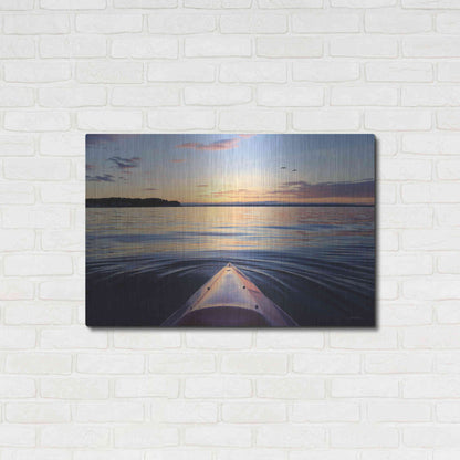 Luxe Metal Art 'Kayaking on French Bay' by Lori Deiter, Metal Wall Art,36x24