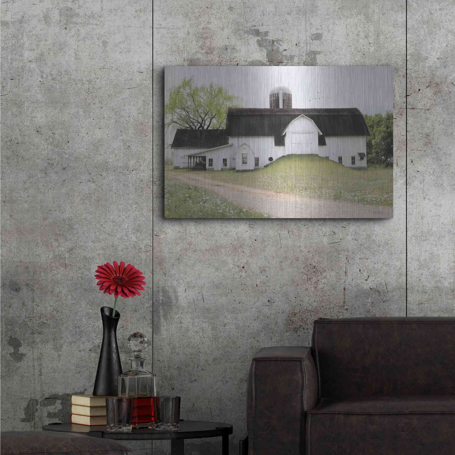 Luxe Metal Art 'Big Country Barn' by Lori Deiter, Metal Wall Art,36x24