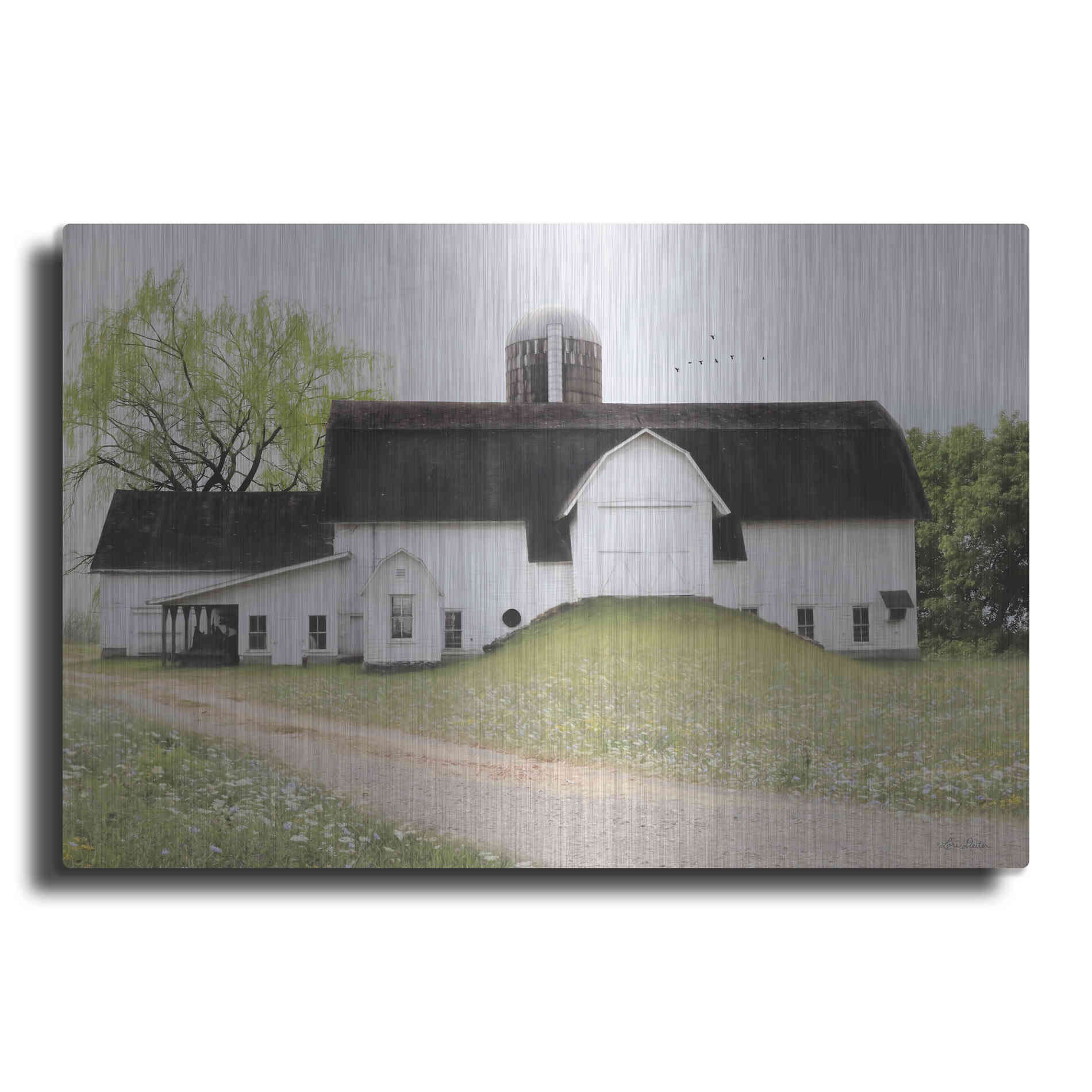 Luxe Metal Art 'Big Country Barn' by Lori Deiter, Metal Wall Art