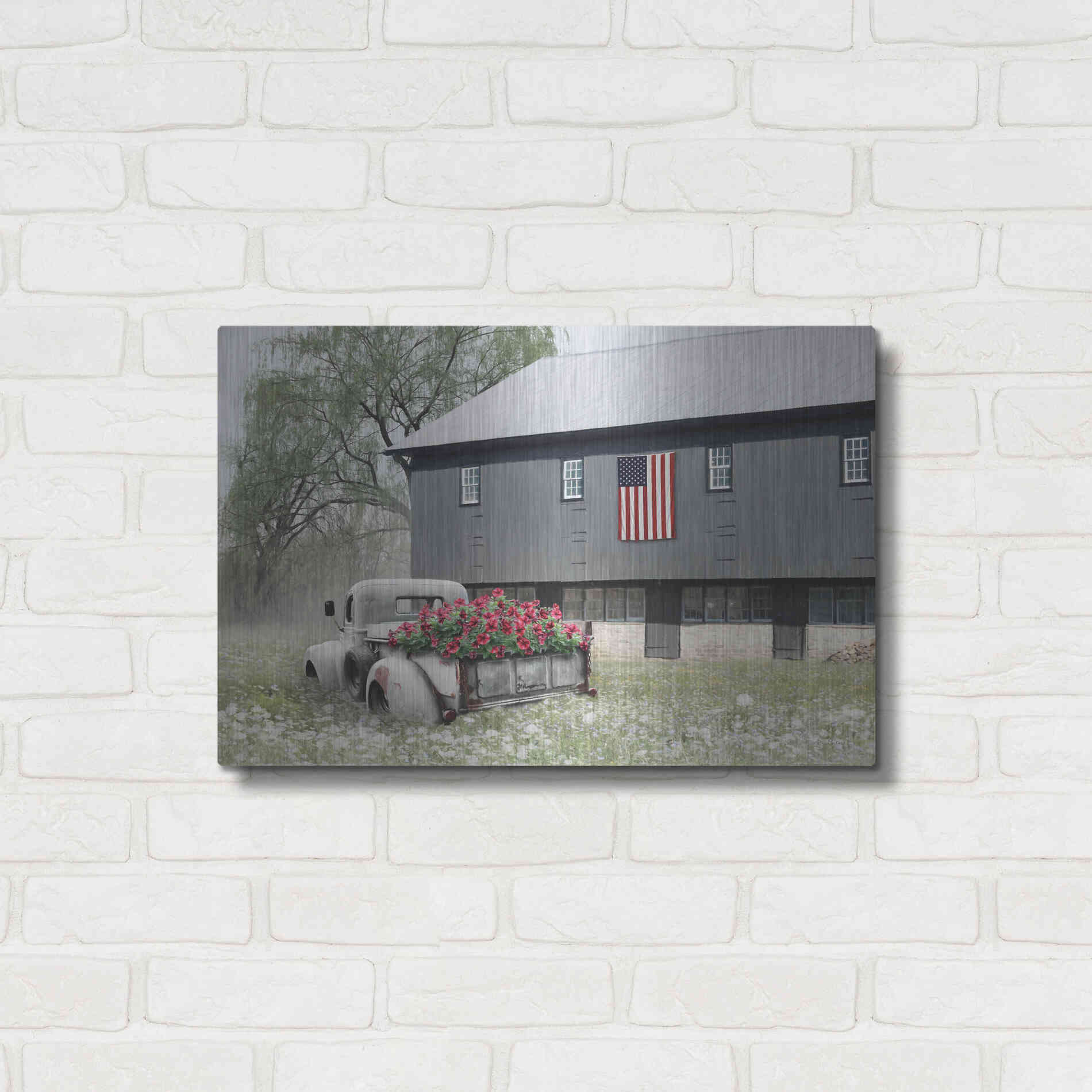 Luxe Metal Art 'Summer Sweetness' by Lori Deiter, Metal Wall Art,24x16