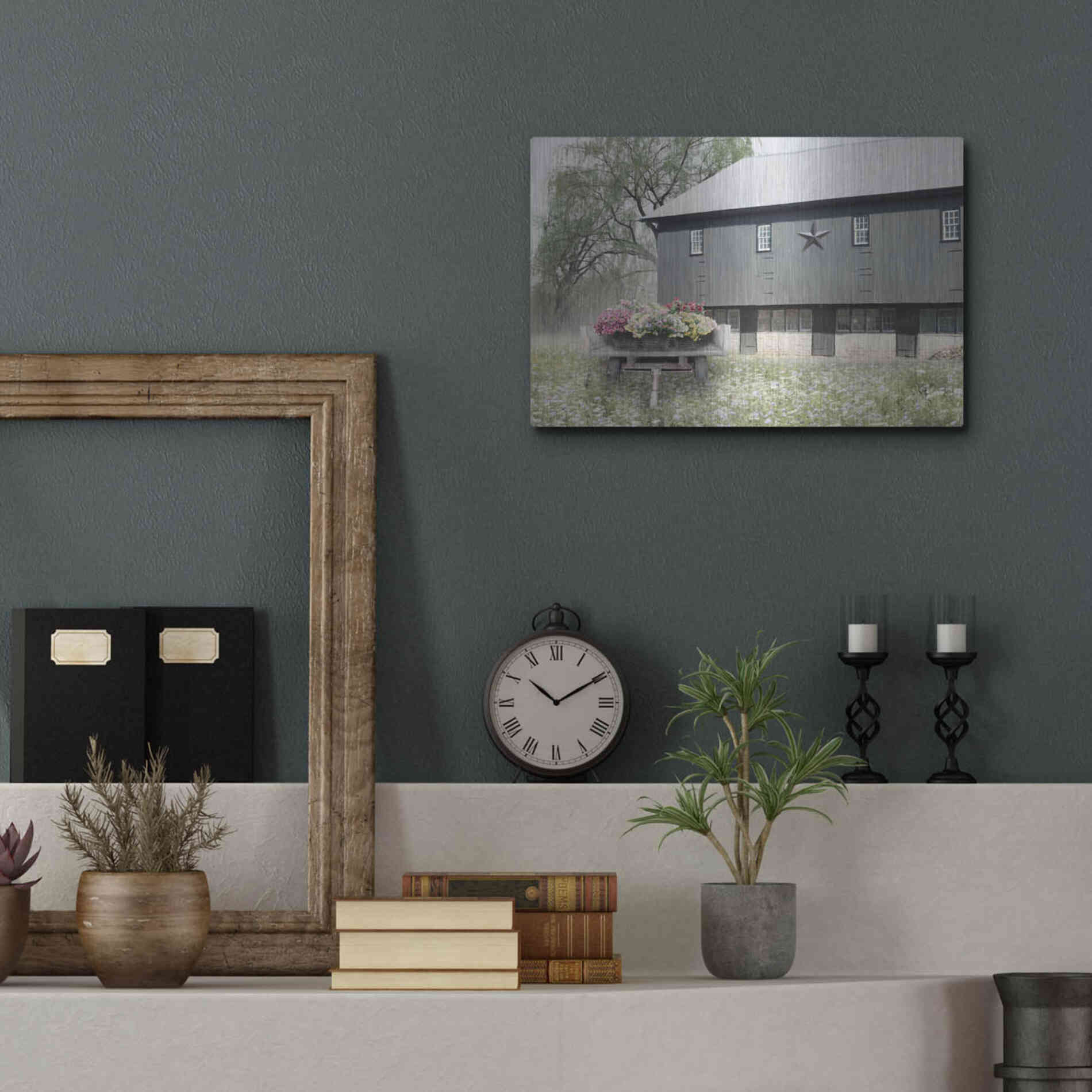 Luxe Metal Art 'Living Easy' by Lori Deiter, Metal Wall Art,16x12