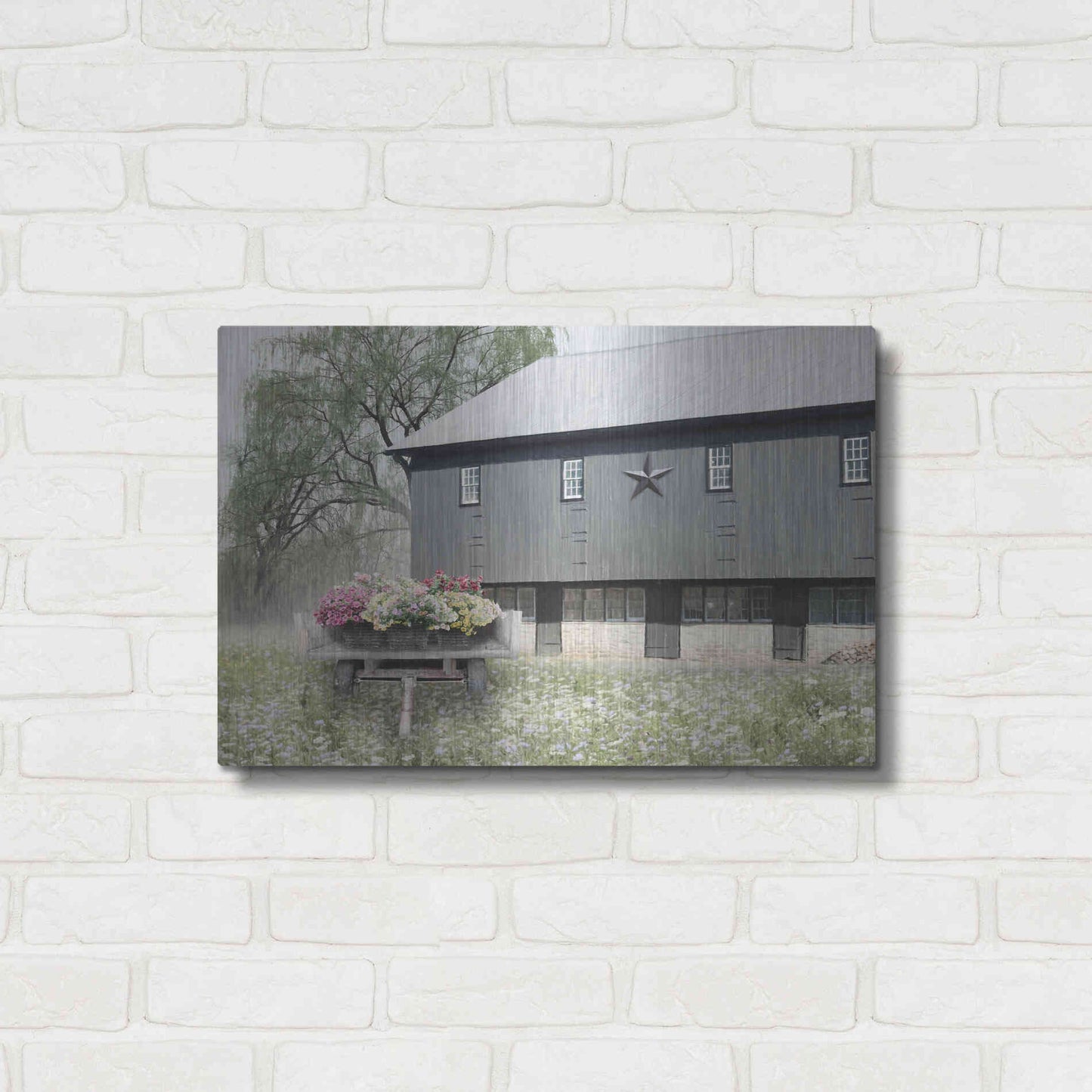 Luxe Metal Art 'Living Easy' by Lori Deiter, Metal Wall Art,24x16