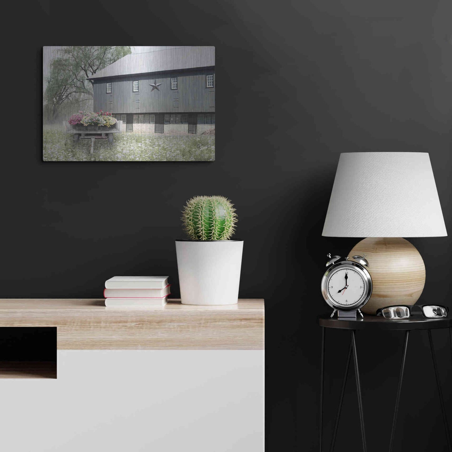 Luxe Metal Art 'Living Easy' by Lori Deiter, Metal Wall Art,24x16
