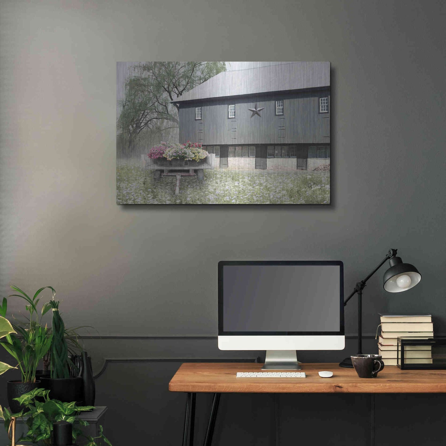 Luxe Metal Art 'Living Easy' by Lori Deiter, Metal Wall Art,36x24