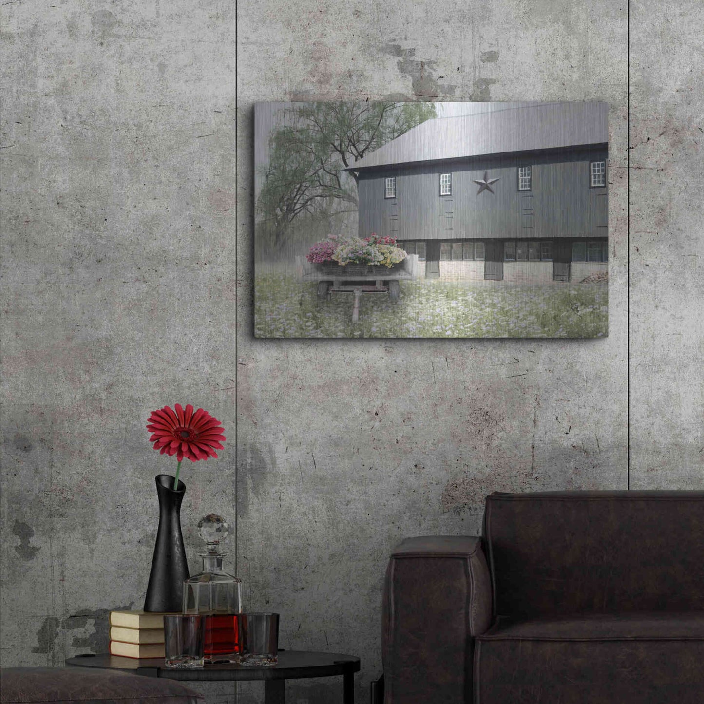 Luxe Metal Art 'Living Easy' by Lori Deiter, Metal Wall Art,36x24