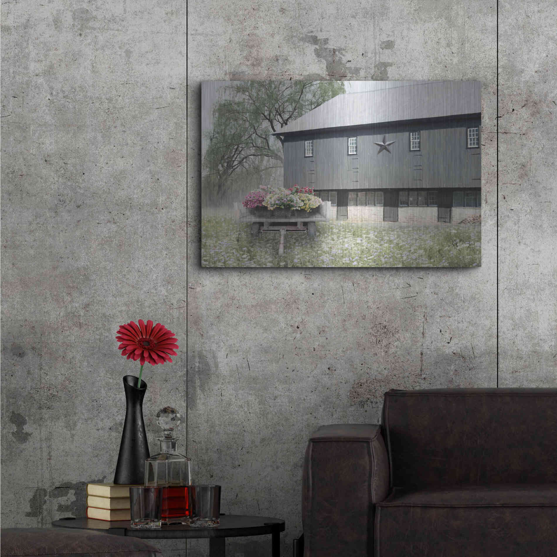 Luxe Metal Art 'Living Easy' by Lori Deiter, Metal Wall Art,36x24