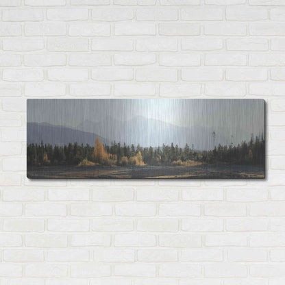 Luxe Metal Art 'Dillon Dam Sunrise' by Lori Deiter, Metal Wall Art,48x16