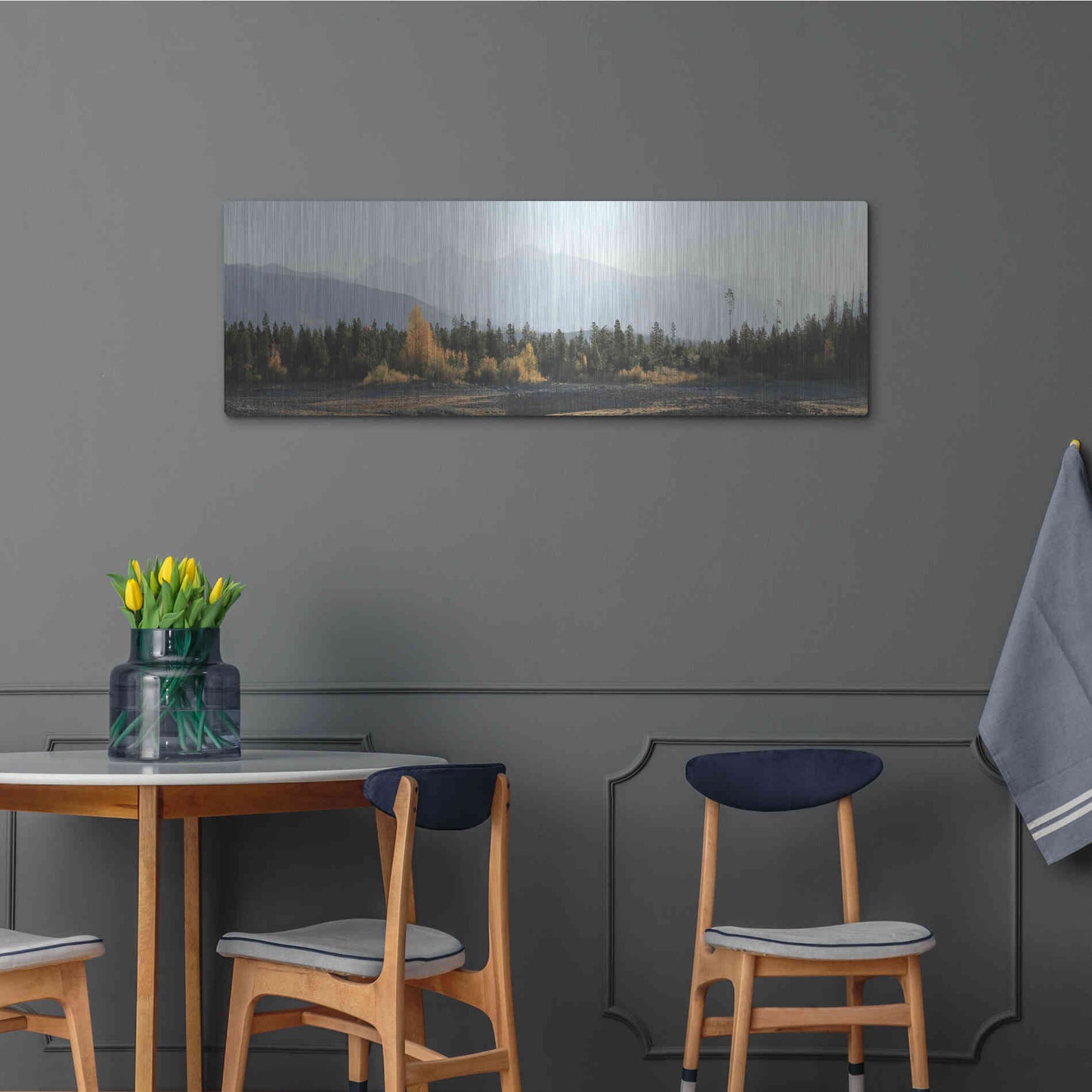 Luxe Metal Art 'Dillon Dam Sunrise' by Lori Deiter, Metal Wall Art,48x16