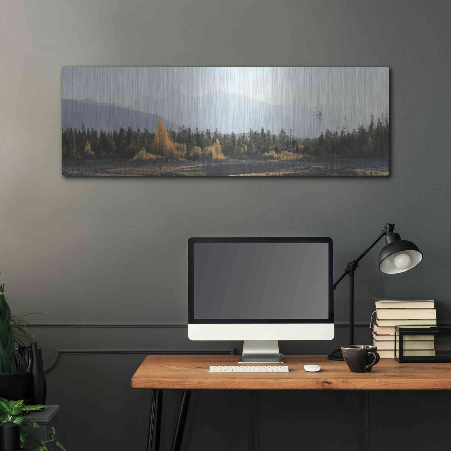 Luxe Metal Art 'Dillon Dam Sunrise' by Lori Deiter, Metal Wall Art,48x16