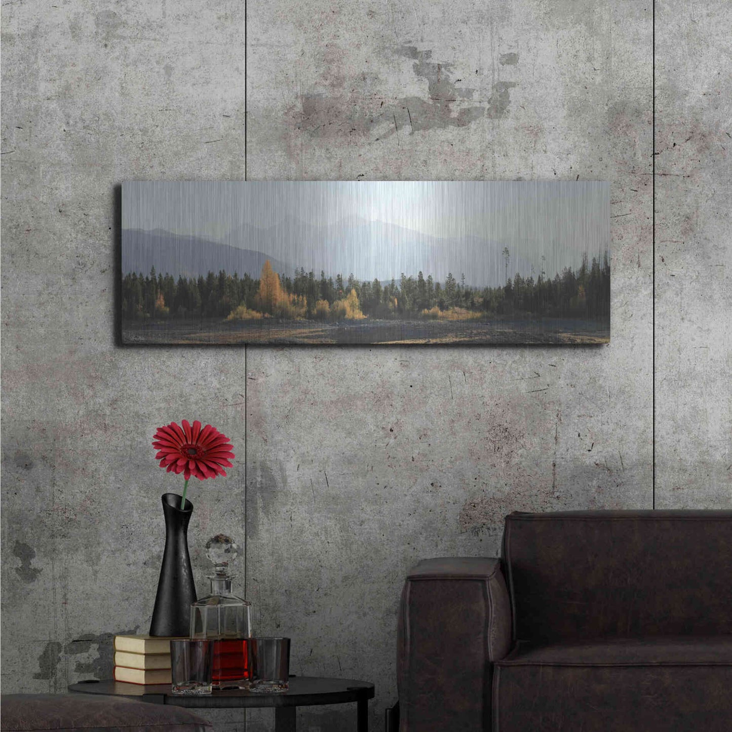 Luxe Metal Art 'Dillon Dam Sunrise' by Lori Deiter, Metal Wall Art,48x16