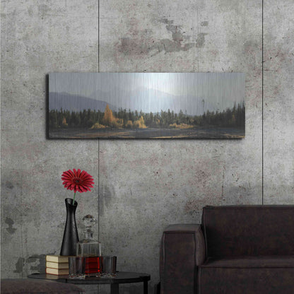 Luxe Metal Art 'Dillon Dam Sunrise' by Lori Deiter, Metal Wall Art,48x16