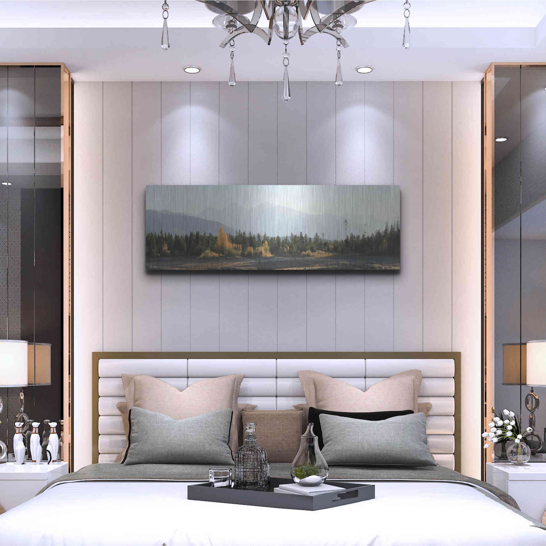 Luxe Metal Art 'Dillon Dam Sunrise' by Lori Deiter, Metal Wall Art,48x16