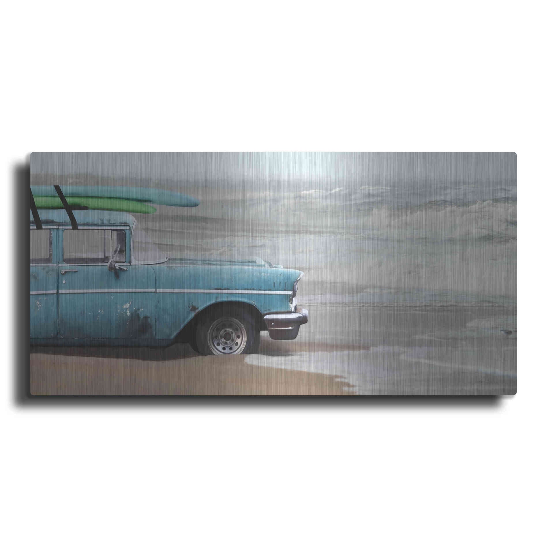 Luxe Metal Art 'My Wave is Waiting' by Lori Deiter, Metal Wall Art