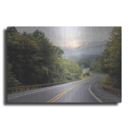 Luxe Metal Art 'Curve Ahead' by Lori Deiter, Metal Wall Art