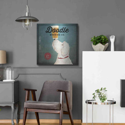 Luxe Metal Art 'Doodle Beer' by Ryan Fowler, Metal Wall Art,24x24