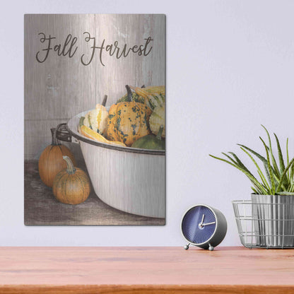 Luxe Metal Art 'Fall Harvest' by Lori Deiter, Metal Wall Art,12x16