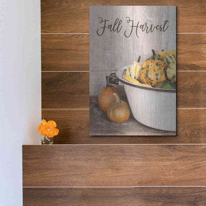 Luxe Metal Art 'Fall Harvest' by Lori Deiter, Metal Wall Art,12x16