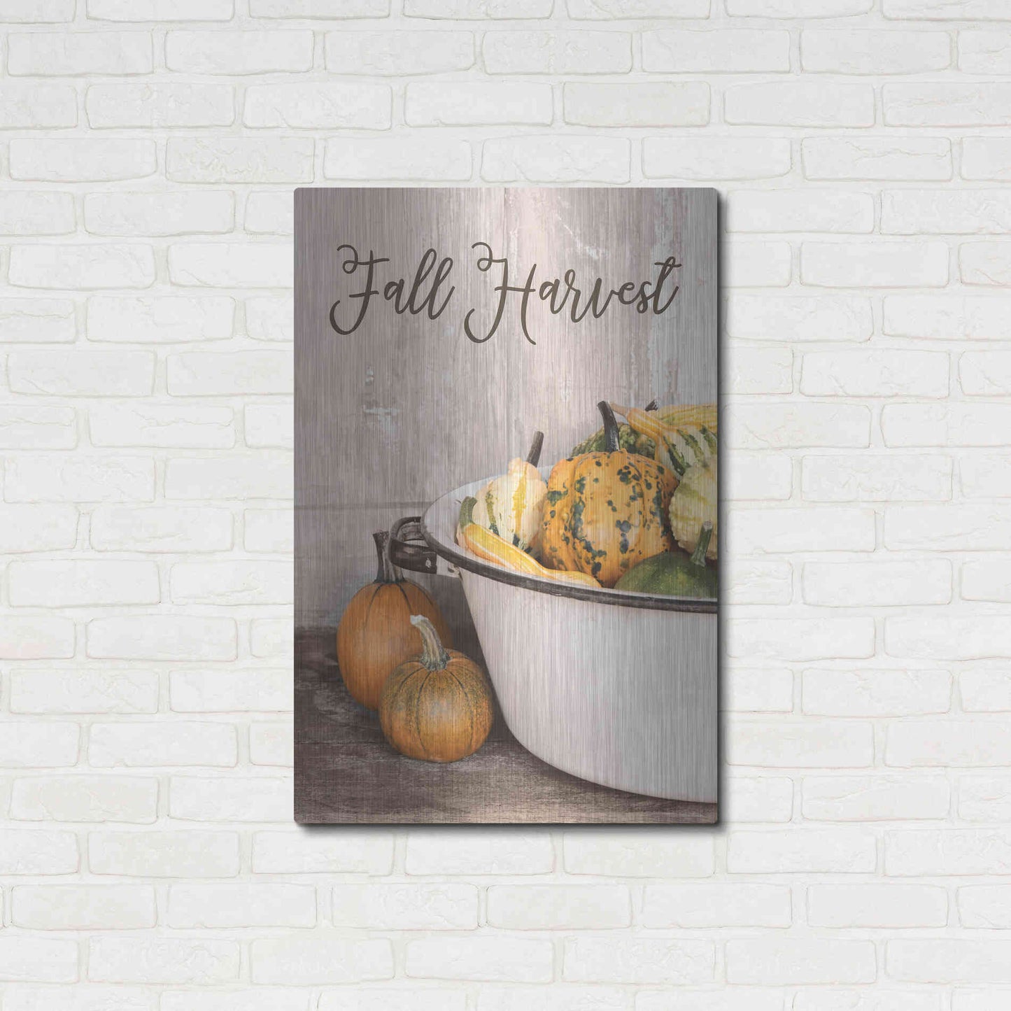 Luxe Metal Art 'Fall Harvest' by Lori Deiter, Metal Wall Art,24x36