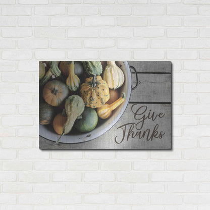 Luxe Metal Art 'Give Thanks' by Lori Deiter, Metal Wall Art,36x24