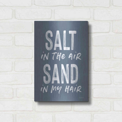 Luxe Metal Art 'Salt in the Air' by Lettered & Lined, Metal Wall Art,12x16