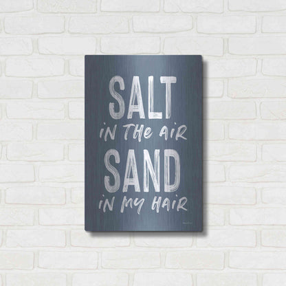 Luxe Metal Art 'Salt in the Air' by Lettered & Lined, Metal Wall Art,16x24