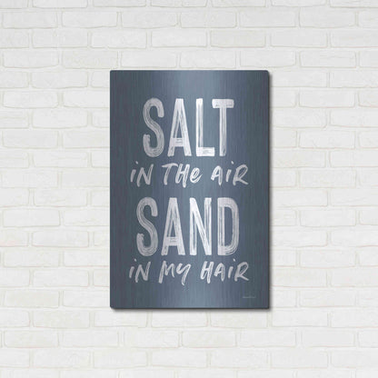 Luxe Metal Art 'Salt in the Air' by Lettered & Lined, Metal Wall Art,24x36