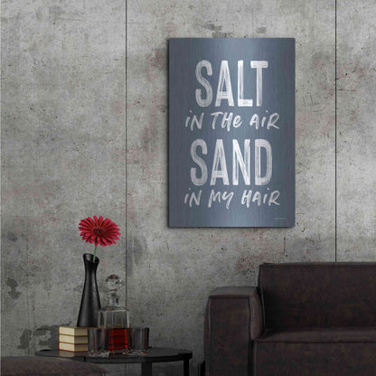Luxe Metal Art 'Salt in the Air' by Lettered & Lined, Metal Wall Art,24x36