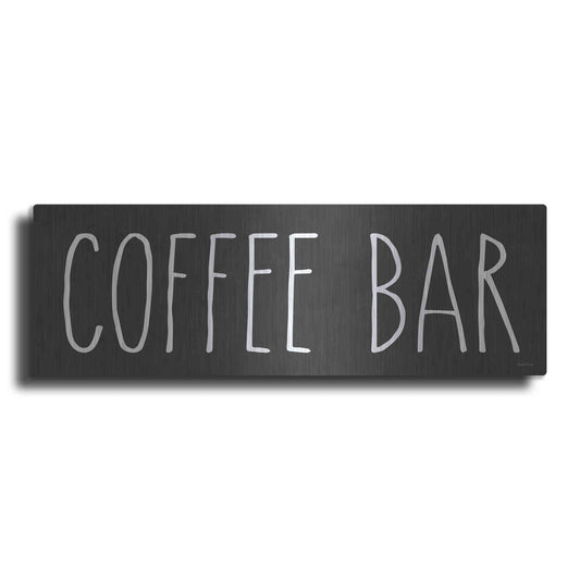 Luxe Metal Art 'COFFEE BAR' by Lettered & Lined, Metal Wall Art