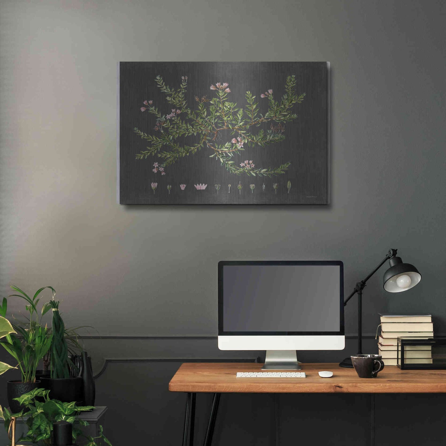 Luxe Metal Art 'Alpine Azalea' by Lettered & Lined, Metal Wall Art,36x24