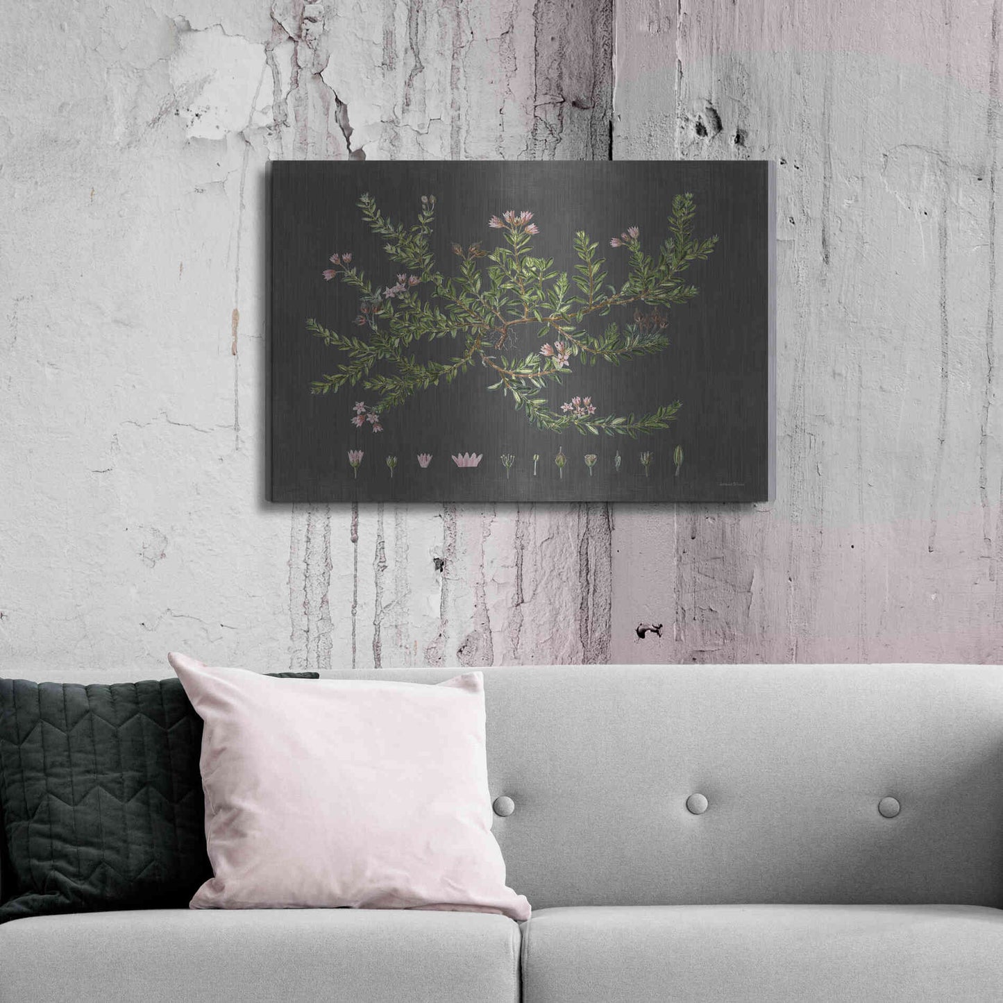 Luxe Metal Art 'Alpine Azalea' by Lettered & Lined, Metal Wall Art,36x24
