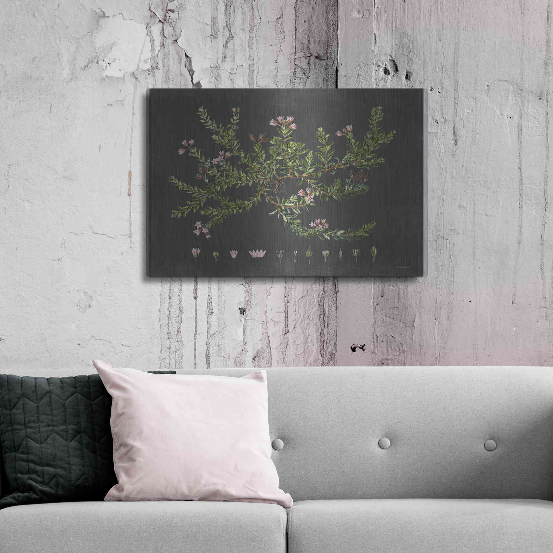 Luxe Metal Art 'Alpine Azalea' by Lettered & Lined, Metal Wall Art,36x24