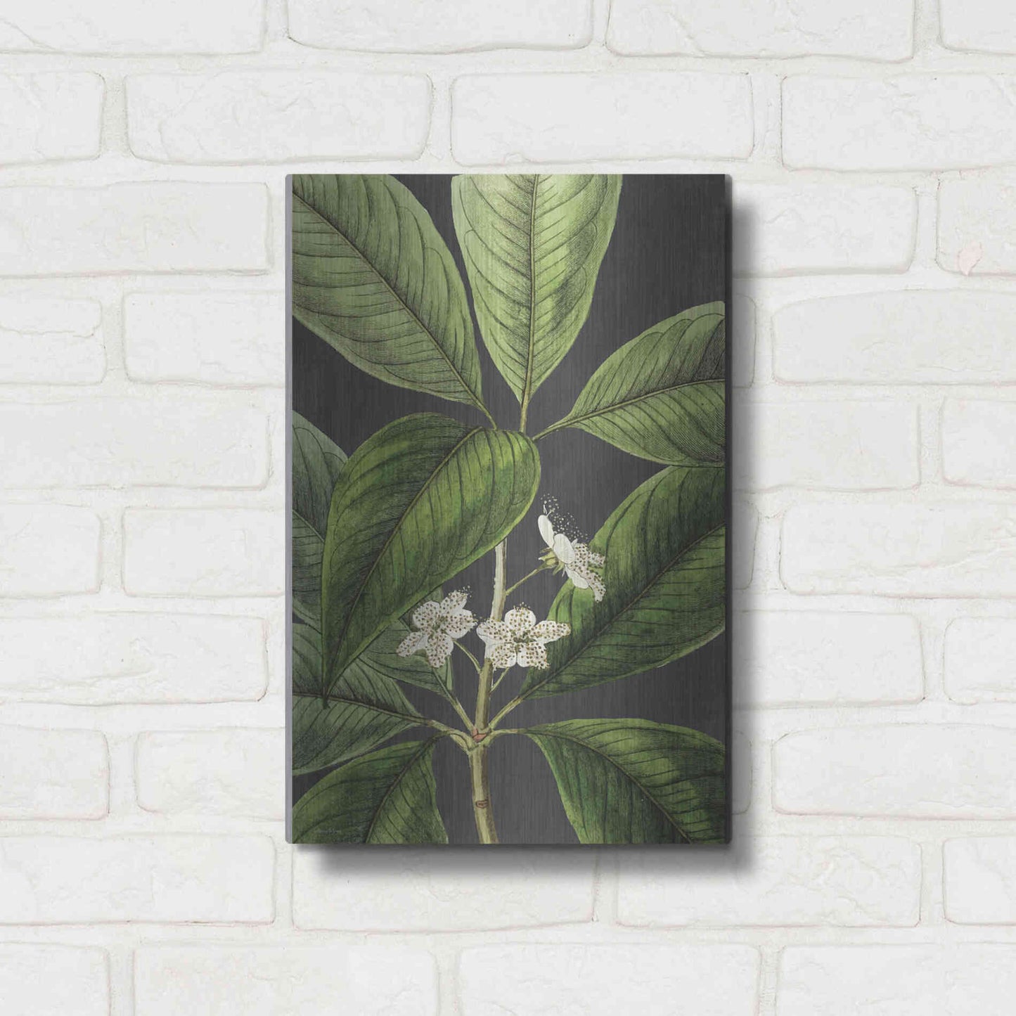 Luxe Metal Art 'Grand Leaves' by Lettered & Lined, Metal Wall Art,12x16