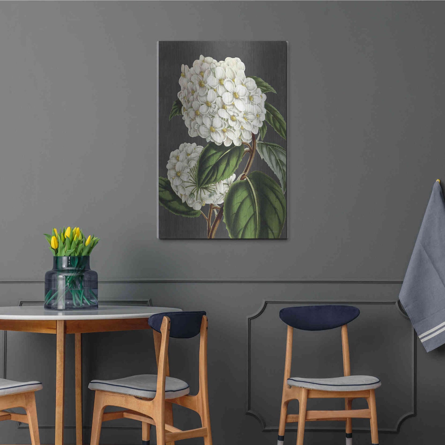 Luxe Metal Art 'Hydrangea' by Lettered & Lined, Metal Wall Art,24x36