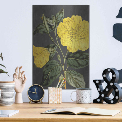 Luxe Metal Art 'Yellow Vine' by Lettered & Lined, Metal Wall Art,12x16