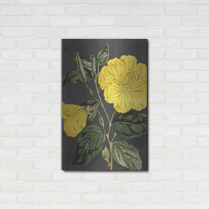Luxe Metal Art 'Yellow Vine' by Lettered & Lined, Metal Wall Art,24x36