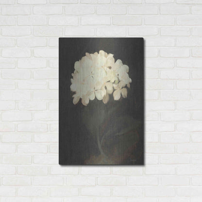 Luxe Metal Art 'Vintage White Hydrangea' by Lettered & Lined, Metal Wall Art,24x36