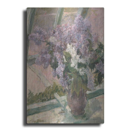 Luxe Metal Art 'Lilacs in the Light' by Lettered & Lined, Metal Wall Art